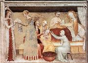 GIOVANNI DA MILANO The Birth of the Virgin oil painting